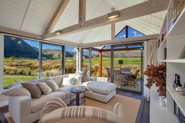 The view from a McEntyre's Tarn home out onto the golf course.